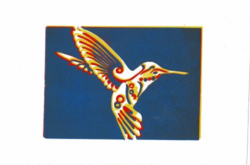 Hummingbird - Blue